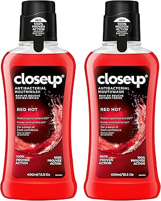 Closeup rinse antibacterial, hot red, long-lasting freshness 400 ml (pack of 2).. Explore limitless products on DIAYTAR Nigeria — at the lowest prices.