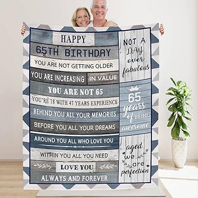 65th birthday gifts for women and men's coverage 50 "x.. DIAYTAR NIGERIA: Redefining e-commerce with affordable prices and reliable nationwide shipping.