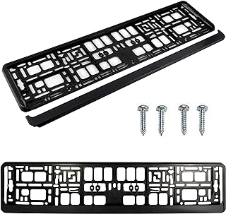 Pair (2 pieces) of car pure black car license plate with surrounding support frame.. Your digital shopping companion, DIAYTAR NIGERIA offers unmatched value with nationwide shipping.