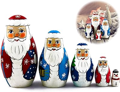 Set of dolls 5 pieces Aivvv Father Frost - Santa Claus Russian - Ded Moroz.. Experience the ease of modern shopping with DIAYTAR NIGERIA's comprehensive platform and quick delivery.