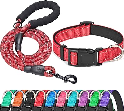 Ladogo reflective necklace doubled in flexible neoprene for dogs, adjustable nylon-nylon collars for small, medium and large dogs (necklace + leave of 12-16 inches, red).. Shop smart with DIAYTAR NIGERIA's vast selection and enjoy affordable shipping in just 5-8 days.