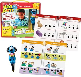 Educational Insights Hot Dots Junior Let's Master Pre-K Reading Set, preschool reading book for home school, 2 books and interactive pen, 100 reading lessons, from 3 years.. DIAYTAR NIGERIA brings the marketplace to every Nigerian home with affordable prices and quick delivery.