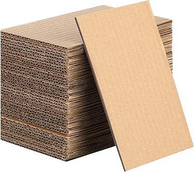 Brown corrugated cardboard leaves 50 pieces, flat cardboard sheets, square cardboard separators for artistic projects and craft supplies (4 x 6 inches).. Shop smart and save with DIAYTAR NIGERIA's extensive product range and 5-8 day delivery guarantee.