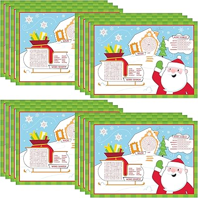 Creative conversion vacation tablets, 16 colored table sets | Disposable paper party supplies kit for children's winter dinners.. DIAYTAR NIGERIA brings the marketplace to your home with budget-friendly prices and nationwide delivery.