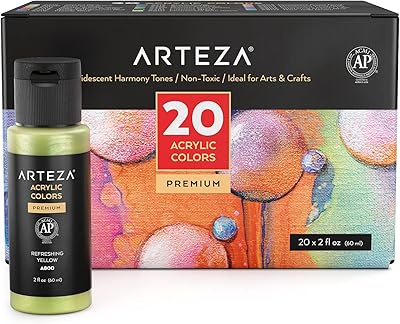 Set of acrylic paint arc-en-ciel Arteza 20 colors [60 ml/bottle] United colors, heavy acrylic painting, professional art supplies for acrylic painting.. Nigeria's most diverse e-commerce platform delivers quality and affordability to your doorstep in 5-8 days.