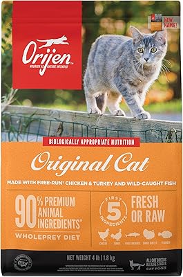 Dry food for Origin® Premium cats, rich in protein, ingredients of fresh and raw animal, 4 lb.. Affordable online shopping is just a click away with DIAYTAR Nigeria.