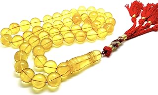 Natural Amber Rosary of the lemon color Round shape 45 Amber string pearls, Amber.. Experience retail satisfaction with DIAYTAR NIGERIA's comprehensive platform and prompt shipping service.