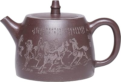 Siline Zisha Large teapot 14.2 oz, Chinese teapot handmade in real yixing clay with filter, infuser kung fu bulk tea machine.. Click, pay, receive — DIAYTAR Nigeria makes online shopping seamless.