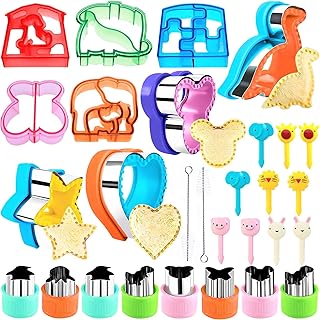 Silver Sea Silver Sea Silver Sea - Cookie without coat with Dinosaur Mickey Mouse pattern - 10 baguettes for children's lunch - 8 Stainless steel cookie cutters - Legumes/fruit cuts - Coe -shaped molds \ ".. DIAYTAR NIGERIA: Where every click leads to affordable purchases delivered promptly to your door.