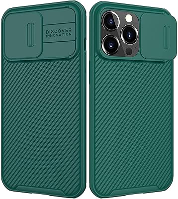 Nillkin Slim Protective shell for iPhone 13 Pro Max from the Camshield Pro series with a sliding camera shell for iPhone 13 Pro Max 5g Network, 6.7 inch size, green.. Shop smarter, not harder with DIAYTAR NIGERIA - thousands of products at your fingertips with affordable delivery.