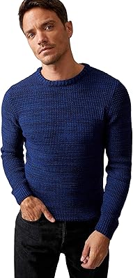 Tricotted sweater with long sleeves and round collar for men - relaxed sweater slim cut for men - Comfortable round collar for men's neck.. DIAYTAR NIGERIA makes quality accessible with our affordable prices and dependable delivery service.