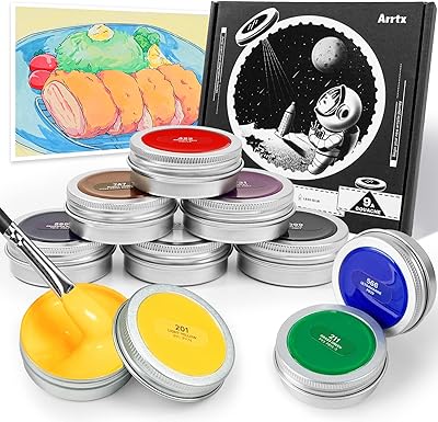 Painting Gouache Arrtx 18 Colors X 35 ml/1.18 Oz, Set of superior quality gouache with waterproof portable container, opaque watercolor paintings for professional artists, children, beginners.. DIAYTAR NIGERIA: Where every purchase is affordable and delivery is always within a week.