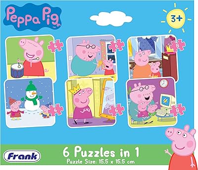 Puzzle 6 in 1 Frank Peppa Pig for children aged 3 years and over.. Shop with purpose at DIAYTAR NIGERIA, where your money goes further and delivery is always prompt.