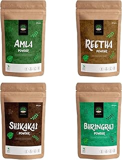 Reetha powder with green herbs, amla powder, shikakai powder and bhujraj powder - 100 g each.. Shop with purpose and save with DIAYTAR NIGERIA's extensive platform and nationwide delivery service.