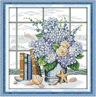 Elecdon embroidery kit at the cross stitch stamped for window sill, home decoration, handmade embroidery for beginners, pre-printed.. From office supplies to fashion — DIAYTAR Nigeria brings it fast.