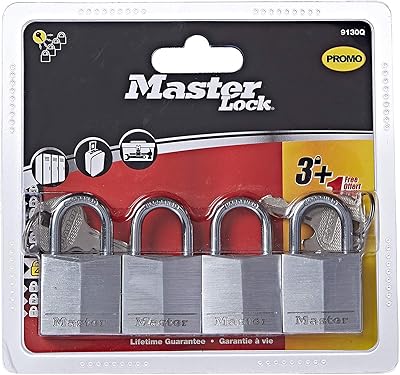 Master LOCK Collection 9130EURQ, 18 mm stainless steel support, aluminum, 30 mm, 3 -piece working key lock.. Make every purchase count with DIAYTAR Nigeria — shop smart, shop fast.