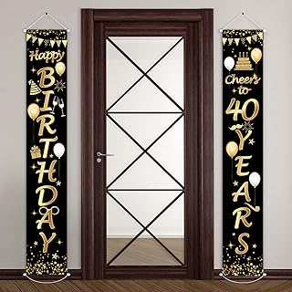 2 pieces bravo at 40, 40th anniversary party decorations, welcome banner for porch for supplies (40th anniversary).. DIAYTAR NIGERIA brings the market to your screen with thousands of affordable products delivered to your door.