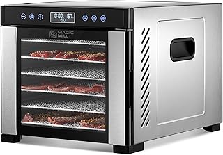 Magic Meal food dehydrator | 7 stainless steel trays | Adjustable timer, temperature control, dehydrator for dried meat, herbs, beef, fruit.. Shop anytime, receive on time — only with DIAYTAR Nigeria.