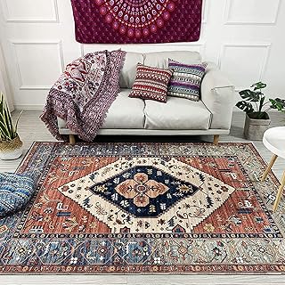 Traditional Persian carpet with floral design, red color, easy to clean, soft, suitable for the living room or the dining room... Shop with ease at DIAYTAR NIGERIA and enjoy our extensive product range delivered at affordable rates.