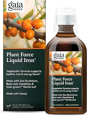 Gaia Herbs Plantforce 250 ml liquid iron - supports iron and energy levels, plant formula based on good taste.. Experience shopping satisfaction with DIAYTAR NIGERIA's vast selection and budget-friendly delivery options.