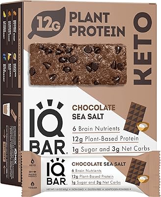 Protein bars Iq Bar Brain & Body Keto keto chocolate and salt.. Looking for a deal? DIAYTAR Nigeria has thousands waiting for you.