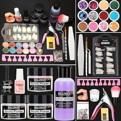 Acrylic nail kit with base and nail kit for beginners with everything that is professional, set of acrylic powder and liquid, French nail art tools.. Browse, shop, and receive — DIAYTAR Nigeria keeps it simple.