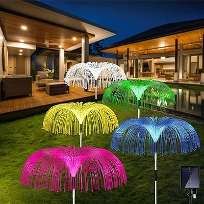 Wish link Lamps with solar energy jellyfish for exterior decoration, waterproof, 7 changing colors, 7 changing colors, solar energy garden lamps for the decoration of aisles, backyard and garden.. Discover shopping simplified with DIAYTAR NIGERIA's comprehensive platform and reliable 5-8 day shipping.
