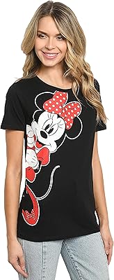 T-shirt minnie mouse lean on side pour femme.. DIAYTAR NIGERIA: Your trusted e-commerce partner with extensive product choices and affordable delivery.
