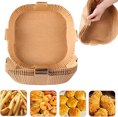Displayed paper lining for square cooking fryer.. From daily needs to rare finds, DIAYTAR Nigeria brings it to your door.