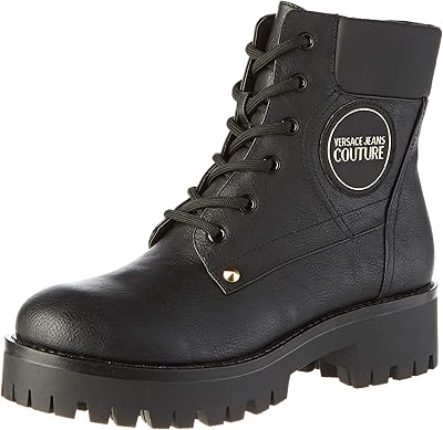 Versace combat boots for women in jeans.. DIAYTAR NIGERIA stands as your affordable shopping ally with nationwide delivery in just 5-8 days.