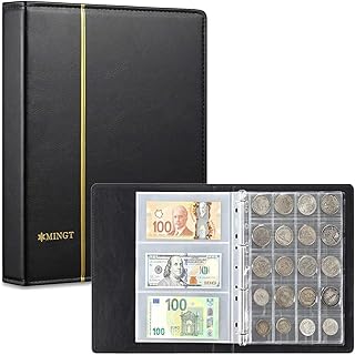 Collective coins collection holder for collectors, album for dollar tickets with 160 pockets for different sizes coins, 54 pocket tickets, Eagle Dollar Quarters collection supplies.. Transform your online shopping experience with DIAYTAR NIGERIA's affordable and diverse marketplace.