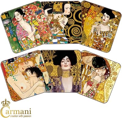 Carmani - Set of 6 cushions/Mixed Paintings Gustav Klimt Assorted.. Click, pay, receive — DIAYTAR Nigeria makes online shopping seamless.