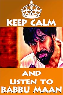 Green Panda ® glossy paper poster Keep your calm and listen to Babbu Maan (12 x 18 in).. Discover why millions choose DIAYTAR for affordable online shopping with delivery in just 5-8 days.