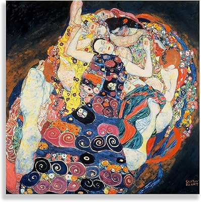 123 Life the Maiden De Gustav Klimt - Wall painting on canvas - Colorful woman - Printed reproduction - Wall decoration for living room, bedroom, desk - without setting 30 x 30 cm.. Why waste time in traffic when you can shop online at DIAYTAR Nigeria? Enjoy convenience, unbeatable prices, and prompt delivery anywhere in Nigeria.