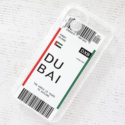IPhone 6.1 inch iphone shell with transparent boarding card protection [Design of boarding card] with ticket motif, Fine full protection shell - Dubai City UAE.. No stress, just speed — DIAYTAR Nigeria ships in days.