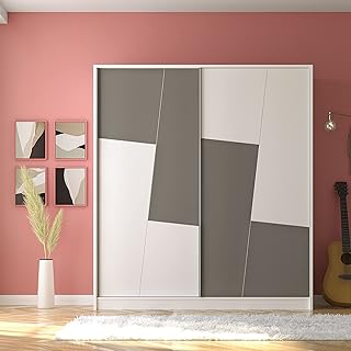 Zenio Dubai Anthracite 160 cm Sliding Doors - White.. Make every purchase count with DIAYTAR Nigeria — shop smart, shop fast.