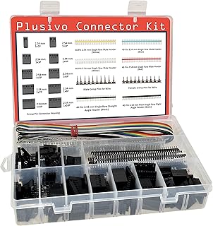 Plusivo Dupont Plusivo Connectors Game - Connectors Kit to Crimp 1004 Pieces with Dupont wire connectors and Ribbon cable - Set of male and female Dupont connectors of 2.54 mm and crimping pins by plusivo.. DIAYTAR NIGERIA: Your gateway to affordable online retail with reliable delivery within the week.
