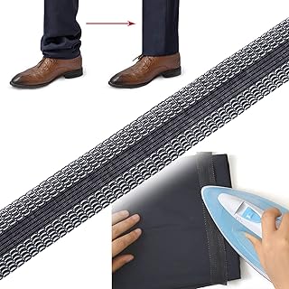 Thermocoling adhesive tape for jeans, costume pants, hem hem ribbon, no sewing necessary, easy to use, black, finished in 1 minute, 1.3 m.. DIAYTAR NIGERIA transforms wishes into deliveries with our affordable and reliable e-commerce platform.