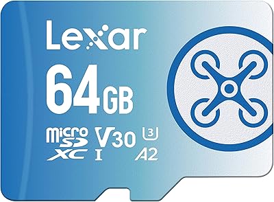 Card micro SD Lexar Fly 64 GB, Flash memory card Microsdxc UHS-I, Reading up to 160 MB/s, U3, Class 10, V30, A2, High Speed ​​TF card for DJI drone and action camera (LMSFLYX064G- BNNAA).. Shop like never before with DIAYTAR NIGERIA's comprehensive marketplace and budget-friendly shipping.