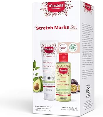 Kit maternity stretch marks - Natural skin care for pregnant women - contains stretch marks and oil for the belly - EWG certified and scent -free - Set of 2 pieces.. DIAYTAR NIGERIA: Bringing affordable shopping solutions with a diverse product catalog delivered nationwide.
