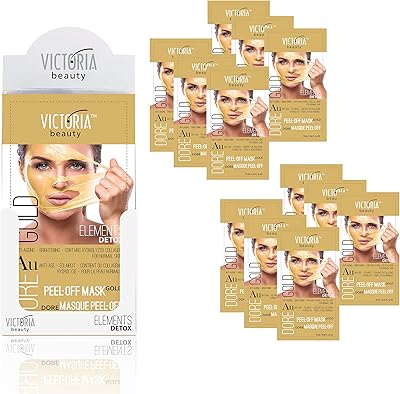 Facial mask peel -off detox gold Victoria Beauty Elements with marine collagen, Retinol Q10 and vitamin C, 10 ml - pack of 12.. Experience retail convenience with DIAYTAR NIGERIA's comprehensive platform and 5-8 day nationwide shipping.