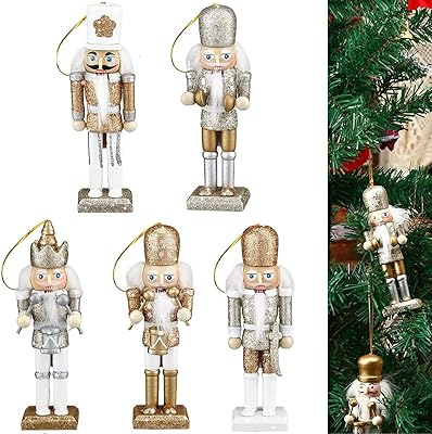 Christmas ornamental Nutcalberry to hang wood from 5 "Nutcracker figurines Decoration Soldiers for figurines.. Skip the traffic, shop online — DIAYTAR Nigeria brings it to you.