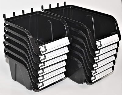 Wall bins in perforated panels - Package of 12 - Hooks for perforated panels - to organize household appliances, accessories, workbench, storage in the garage, craft room, garden shed, (6 bins of 7 "and 6 bins of 5").. Experience shopping without stress at DIAYTAR NIGERIA's comprehensive and budget-friendly platform.