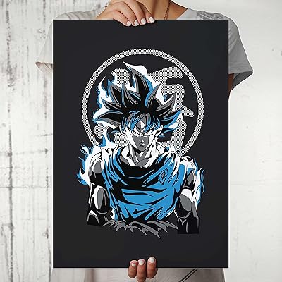 MCSID Razz - Elegant Wall poster Anime Dragon Ball Z Goku (without frame) Multicolor.. Your trusted marketplace, DIAYTAR NIGERIA offers extensive variety with delivery within 8 days.