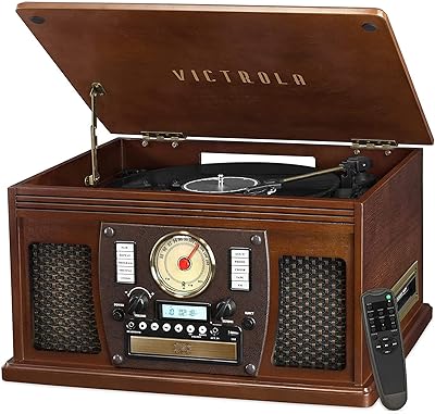 Disk turn and bluetooth multimedia center 8-in-1 victrola, integrated stereo speakers-vinyl plate, wireless music, real wood | espresso.. Get more for less on DIAYTAR Nigeria — Nigeria’s favorite e-commerce platform.