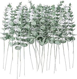 20 pieces of artificial eucalyptus stems Artificial branches for decoration of wedding festival center flower flower arrangement arrangement decoration of farmhouse.. Everyday deals, every category — only on DIAYTAR Nigeria.