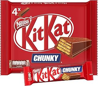 Nestlé Kit Chunky Chocolat, 40 g (4 packet).. DIAYTAR NIGERIA: Where every search leads to affordable products delivered promptly across Nigeria.