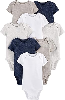 Unisex combination with short sleeves simple joys by Carsers, pack of 8.. DIAYTAR NIGERIA: Nigeria's answer to affordable online shopping with reliable 5-8 day delivery guarantee.