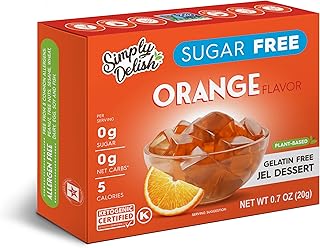 Simply Dellish sugar -free plant gel, Orange - 20g.. Experience the ease of digital shopping with DIAYTAR NIGERIA's affordable and diverse marketplace.