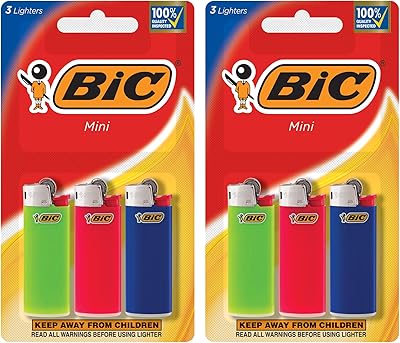 Set of mini bic lighters, matching colors, 6 package (variable packaging).. Shop across categories at DIAYTAR NIGERIA and enjoy budget-friendly nationwide shipping in 5-8 days.